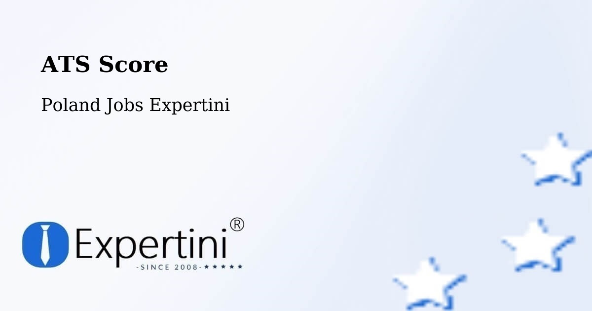 Resume ATS Score & Job Description Match Tool – Świętochłowice - Poland Jobs Expertini
